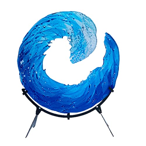 Blue Wave Fused Acrylic Sculpture