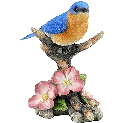 Bluebird on Branch Decorative Figurine