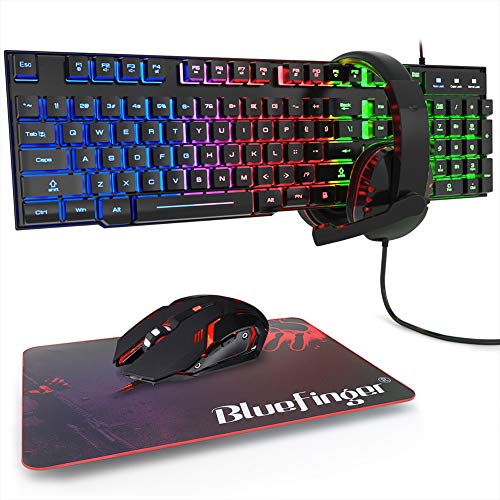 BlueFinger Gaming Keyboard and Mouse Combo