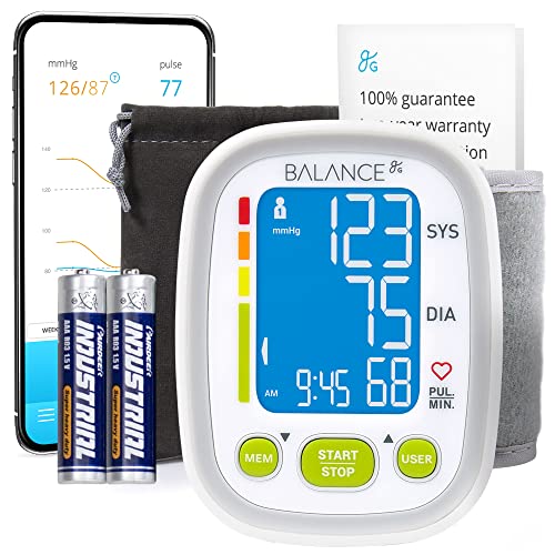 Bluetooth Blood Pressure Monitor Wrist - by Greater Goods, Smart, Connected BPM for Home or On-The-Go, Premium Cuff | Designed in St. Louis