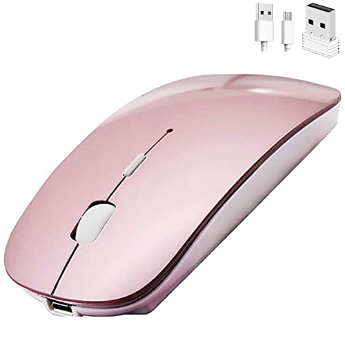 Bluetooth Mouse for iPad Pro iPad Air Bluetooth Wireless Mouse for MacBook pro MacBook Air Mac Laptop Chromebook Windows Notebook MacBook HP PC DELL Desktop Computer Rose Gold