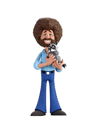 Bob Ross with Raccoon Action Figure