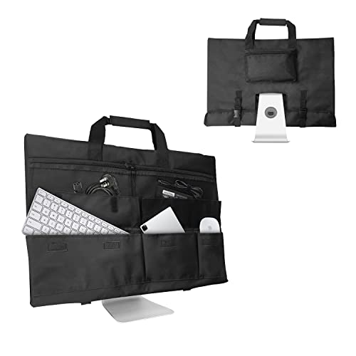 Boczif Monitor Carrying Case: Protective Travel Bag for 24'' iMac Desktop Computer and LCD Screens