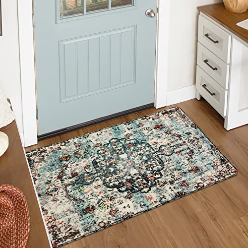 Bohemian Floral Medallion Area Rug