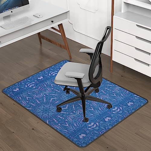 Bohemian Office Chair Mat for Carpet and Hardwood Floor