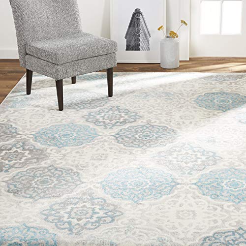 Boho Andorra Transitional Damask Area Rug: A Captivating Addition to Any Room