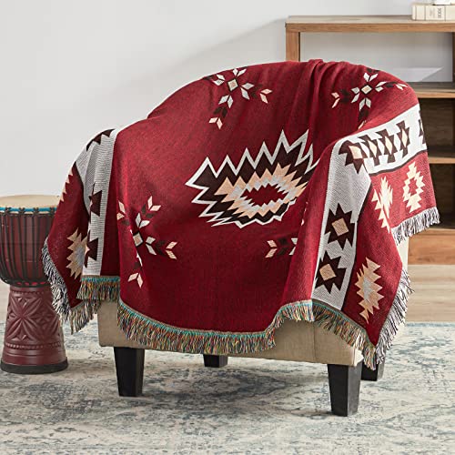 Boho Throw Blanket for Sofa and Bed