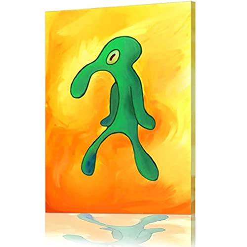 Bold and Brash Squidward Painting Canvas