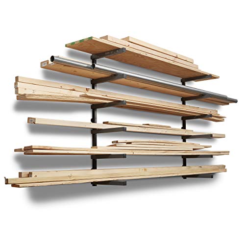 Bora Wood Organizer and Lumber Storage Metal Rack