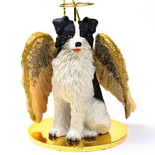 Border Collie Angel Christmas Ornament