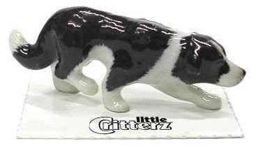 Border Collie Hemp Porcelain Figurine