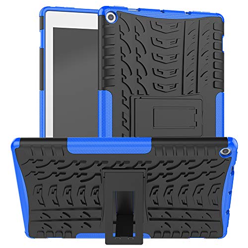 Boskin for Kindle Fire hd 10 case 2019 2017 Release,Kickstand Heavy Duty Cover for Amazon fire hd 10 Tablet 9th 7th Generation (Blue)