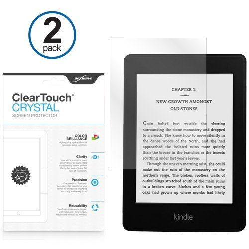 BoxWave Kindle Paperwhite ClearTouch Crystal Screen Protector (2 Pack)