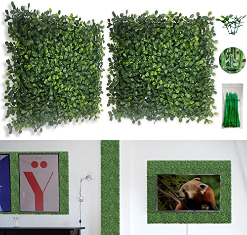 Boxwood Faux Green Wall Panels for Interior Wall Decor