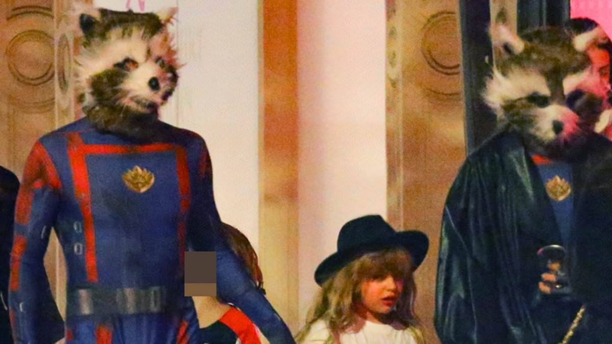 Bradley Cooper And Irina Shayk Channel Rocket Raccoon For Halloween