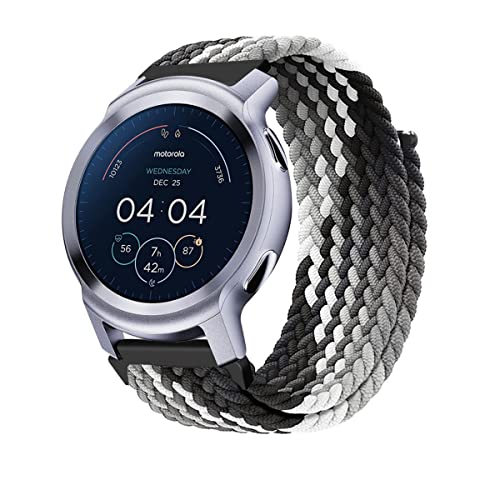 Braided Solo Loop Compatible with Motorola Moto Watch 100 / Moto 360 3rd Gen Watch Band