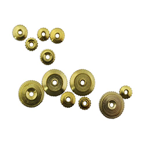 Brass Clock Hand Nuts for Clockmakers - Mixed Hermel Sizes