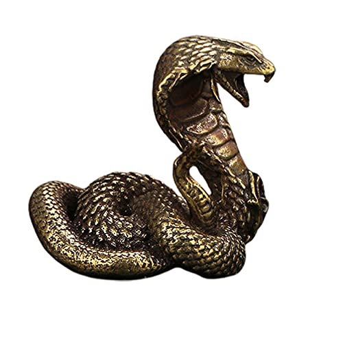 Brass Cobra Snake Statue