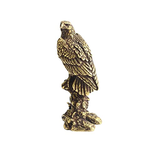 Brass Eagle Statue Home Office Desk Decor Ornament
