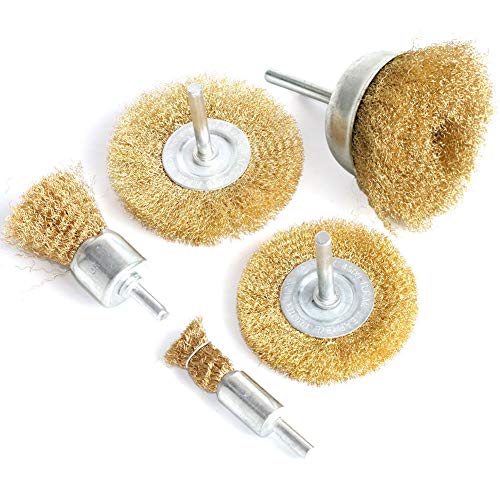 Brass Wire Wheel Brush Kit for Drill