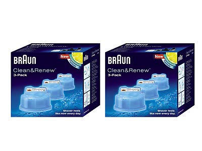 Braun Shaver Clean & Renew Refills 6 Pack