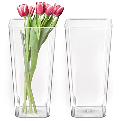 Break Resistant Acrylic Vase for Home or Wedding Decor
