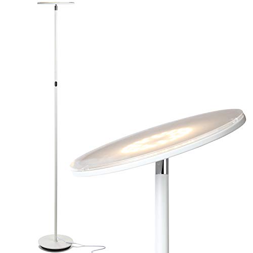 Brightech Sky LED Torchiere Super Bright Floor Lamp - Contemporary, High Lumen Light