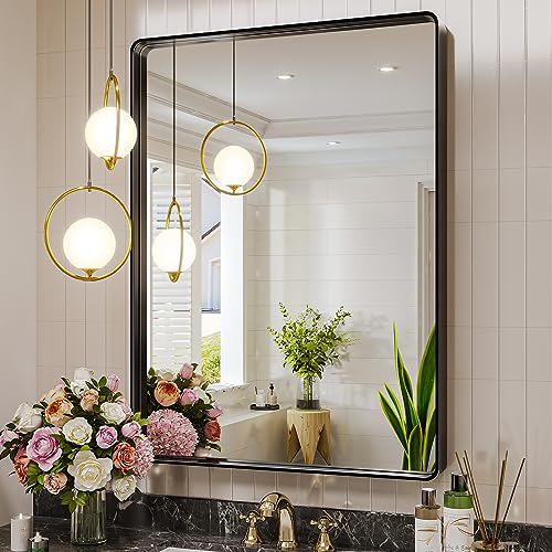 Brightify Black Bathroom Mirror