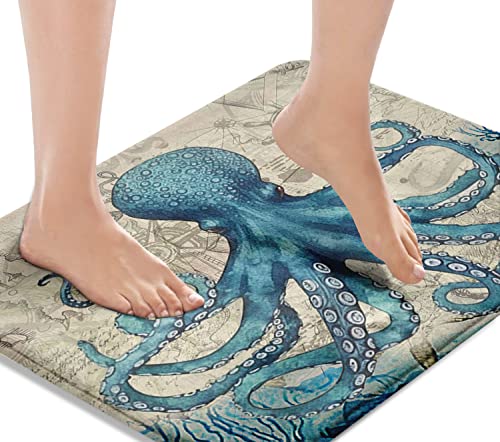 Britimes Blue Bath Mats