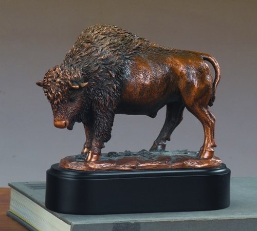 Bronze Buffalo Statue