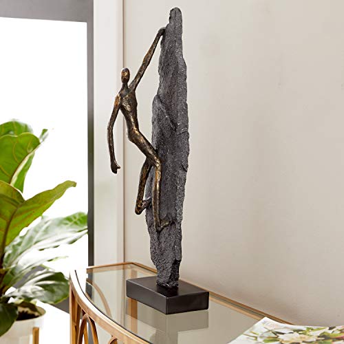 Bronze Climbing Sculpture