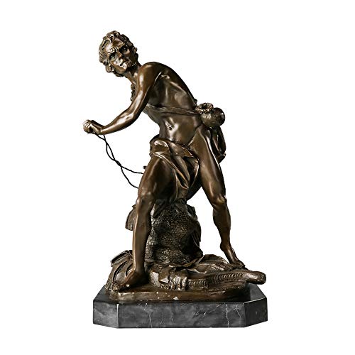 Bronze David Statue by Italian Sculptor Bernini Replica Sculpture Collectible Figurine Art