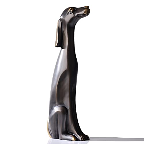 Bronze Doberman Dog Sculpture Decor Ornament