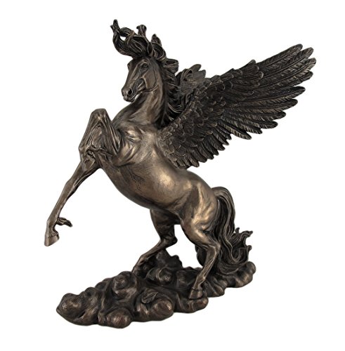 Bronze Greek Mythology Rearing Pegasus Figurine