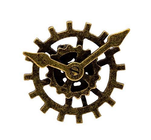 Bronze Retro Steampunk Clock Gear Lapel Pin