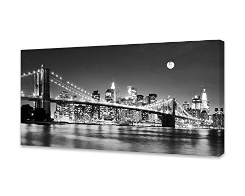 Brooklyn Bridge Night View Canvas Prints