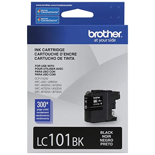 Brother Genuine Black Ink Cartridge, LC101BK