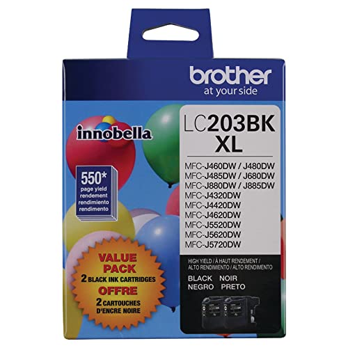 Brother Ink Refills, Black (LC2032PKS)