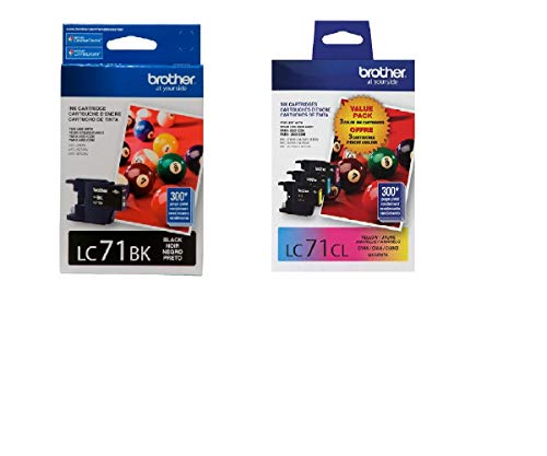 Brother LC71 Ink Cartridge 4-Pack