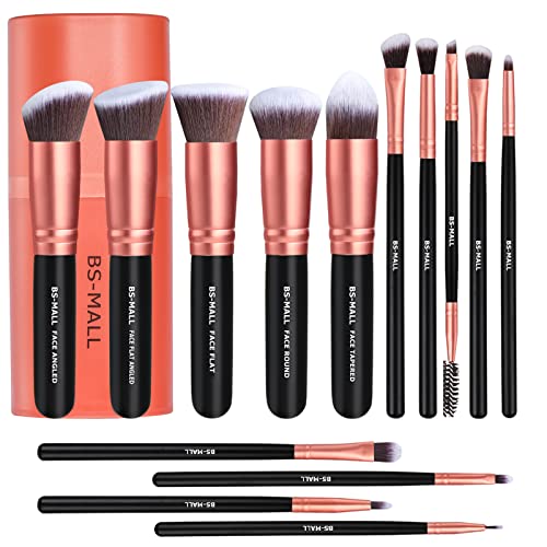 BS-MALL Premium Synthetic Makeup Brushes Set - Rose Golden