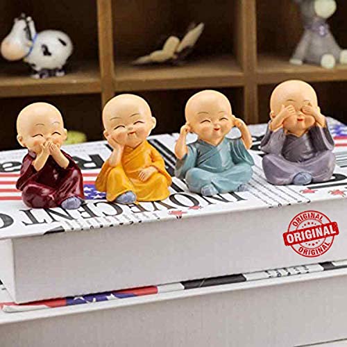 Buddha Monk Statues Miniature Figurines Showpiece