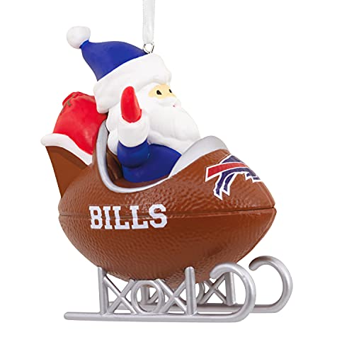 Buffalo Bills Santa Football Sled Christmas Ornament