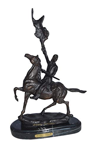 Buffalo Signal Bronze Statue