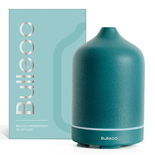 BULLEOO Essential Oil Diffuser,Nature Ceramic Diffuser,Stone Ultrasonic Essential Oil Diffuser for Aromatherapy (Blue)