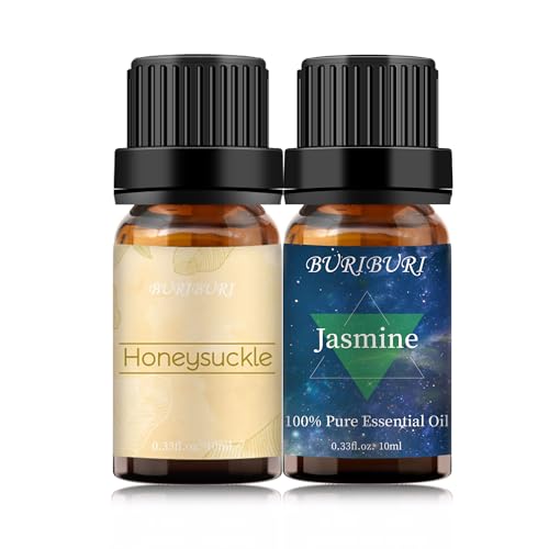 BURIBURI Honeysuckle Oil and Jasmine Essential Oil Set