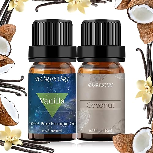 BURIBURI Vanilla and Coconut Essential Oil Set