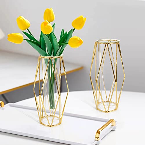 BYBOUS Gold Vase for Flower