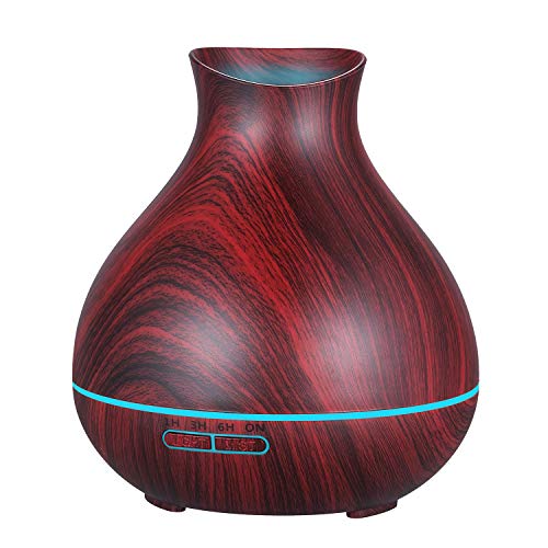 BZseed Wood Grain Aroma Diffuser with Timer and Mist Control