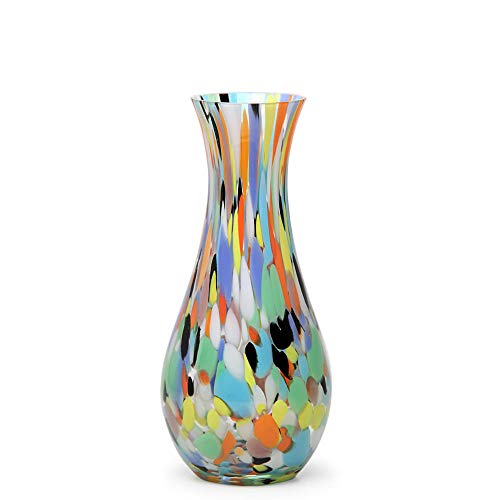 Cá d'Oro Multicolor Confetti Hand Blown Glass Vase
