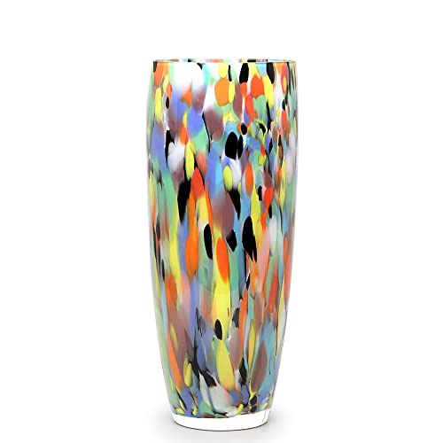 Cá d'Oro Murano Style Multicolor Confetti Vase